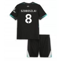 Liverpool Dominik Szoboszlai #8 Vieras Peliasu Lasten 2024-25 Lyhythihainen (+ Lyhyet housut)